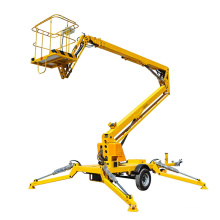 CHEAP 8m 10m 12m 14m 16m  Tow Behind Boom Lift Towable Bucket Lift for Sale